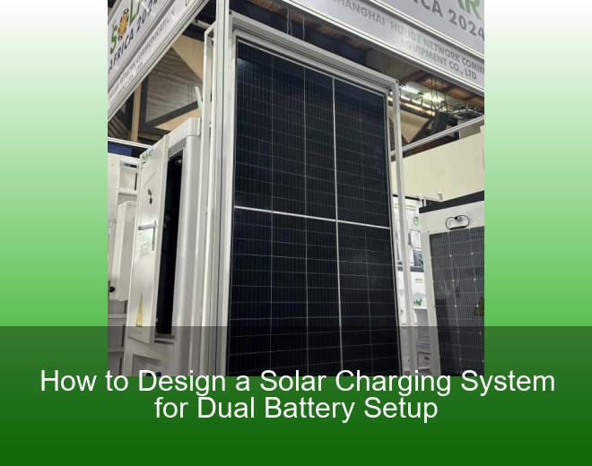 How to Design a Solar Charging System for Dual Battery Setup